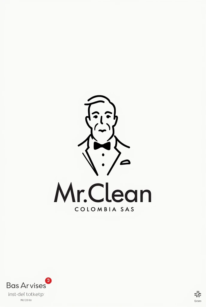 Logo for company "Mr. Clean Colombia SAS" elegant with toiletries