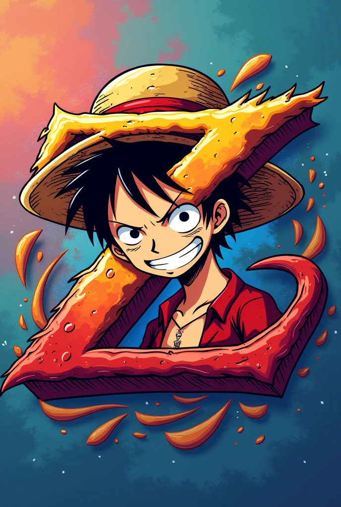 A logo with the Letter Z, for profile photo, use elements of luffy from one piece