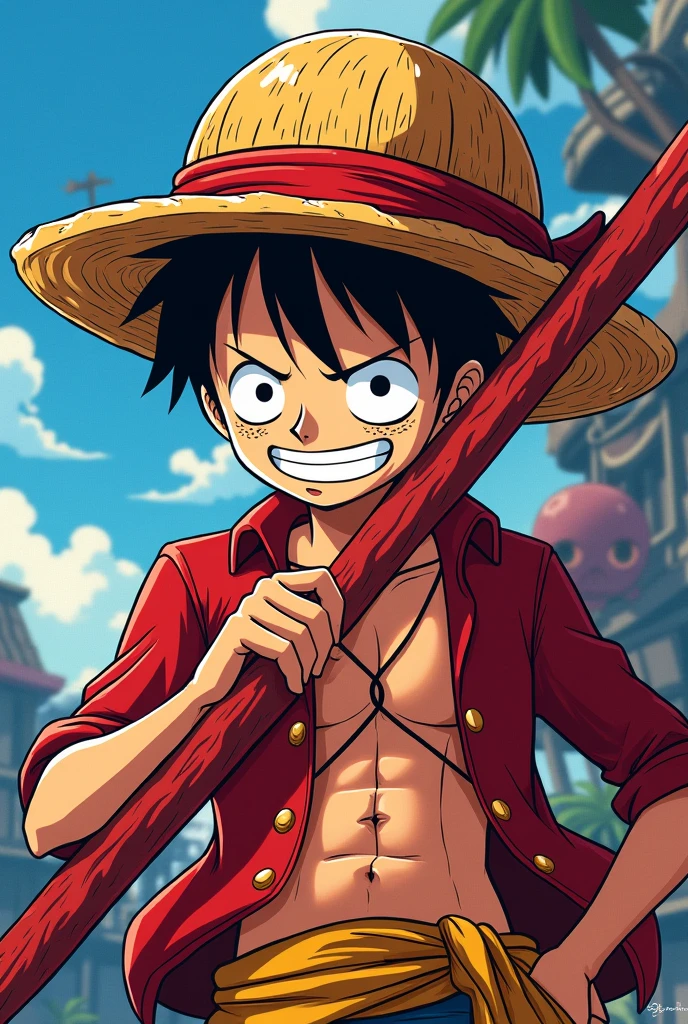 A logo with the Letter Z, for profile photo, use elements of luffy from one piece