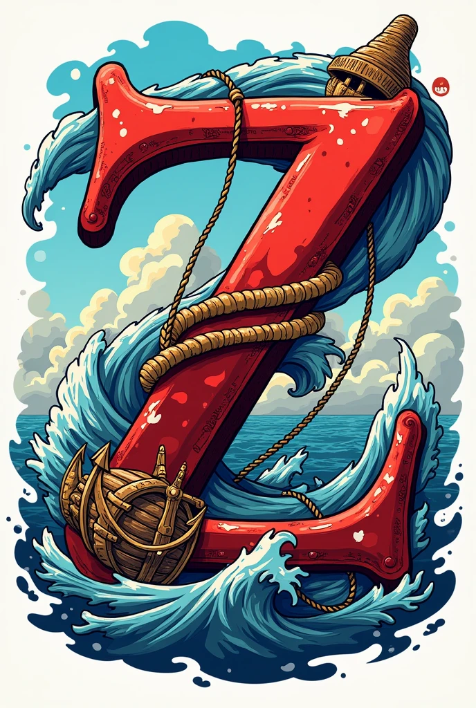 A logo with the Letter Z, for profile photo, use elements from one piece