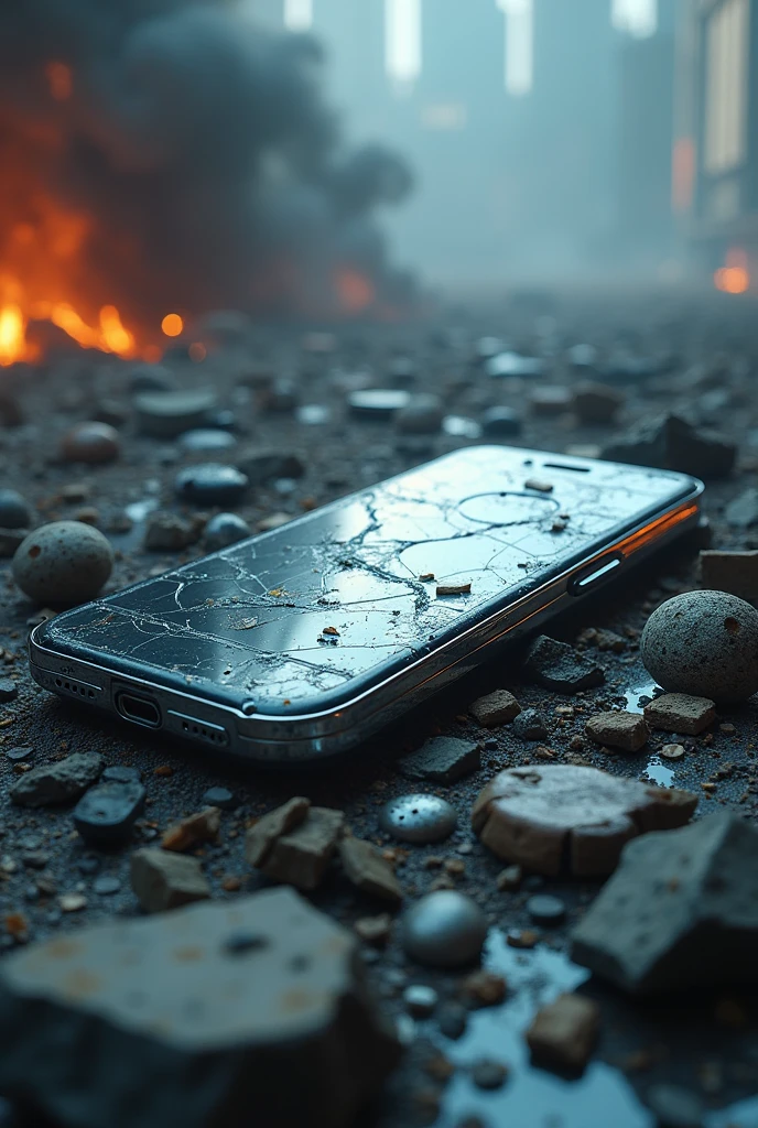 The best phone in the world being destroyed