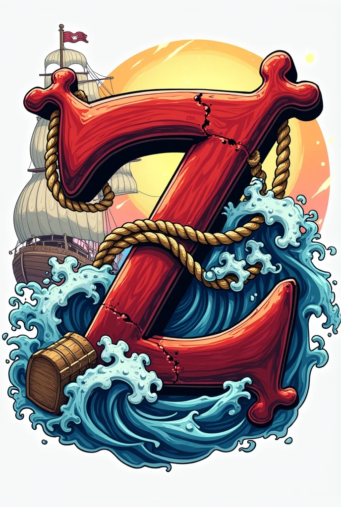 A logo with the Letter Z, for profile photo, use elements from one piece