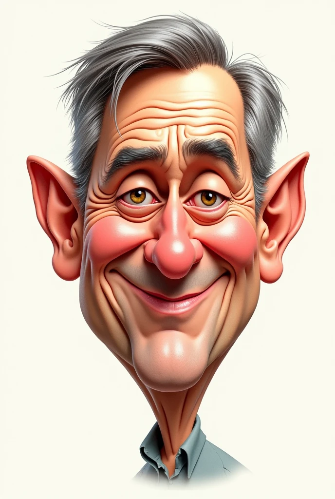 Caricature of a face drawn using URL