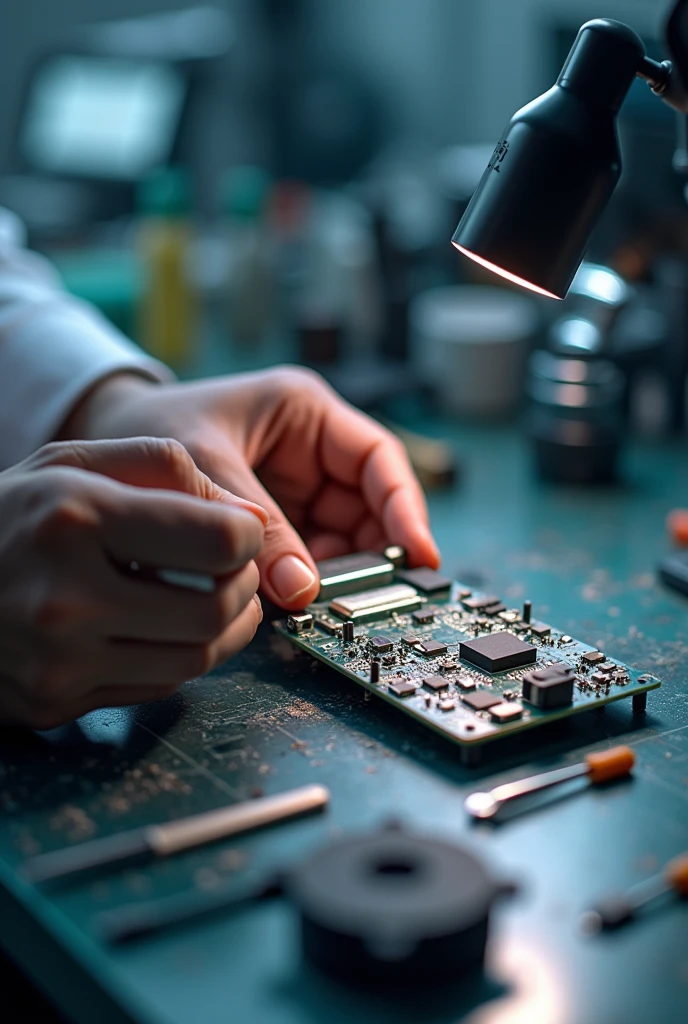 Light sensor being assembled