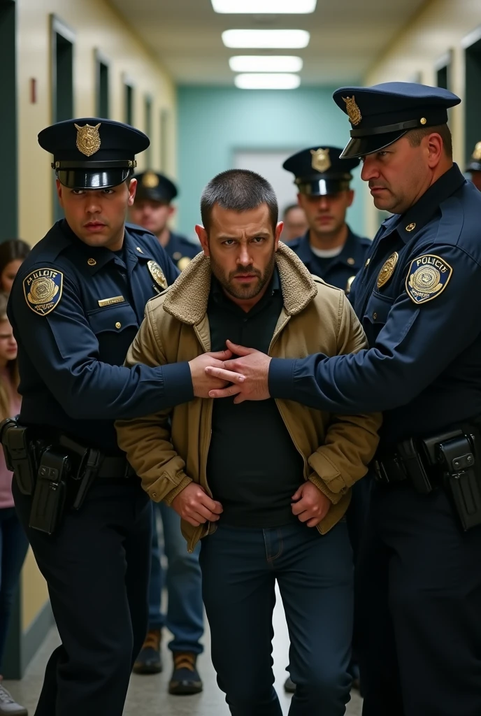 Bully being arrested
