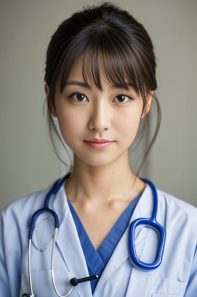 ((Highest quality)), ((masterpiece)), (detailed),Perfect Face,Japanese,Female doctor,White