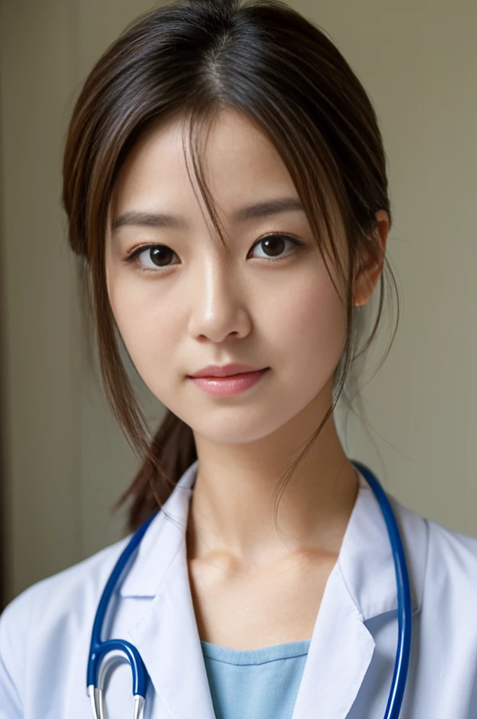((Highest quality)), ((masterpiece)), (detailed),Perfect Face,Japanese,Female doctor,White