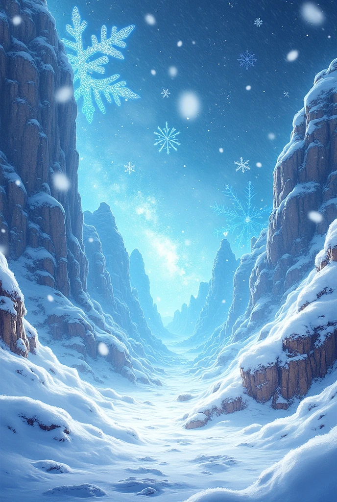 Create a banner for a snowstorm party