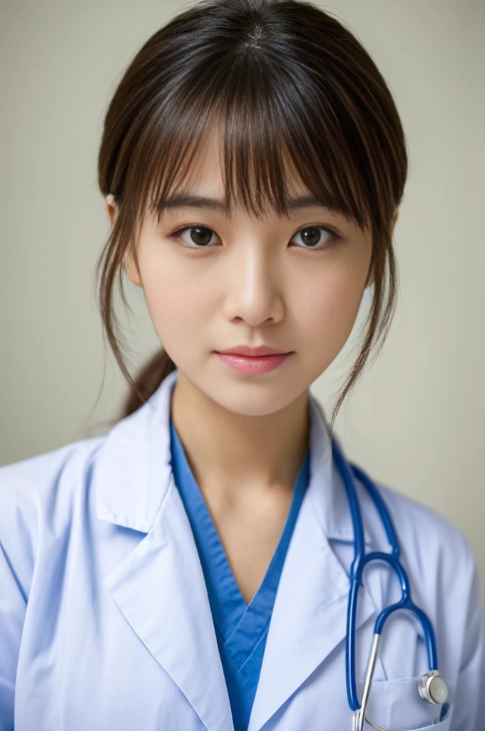 ((Highest quality)), ((masterpiece)), (detailed),Perfect Face,Japanese,Female doctor,White