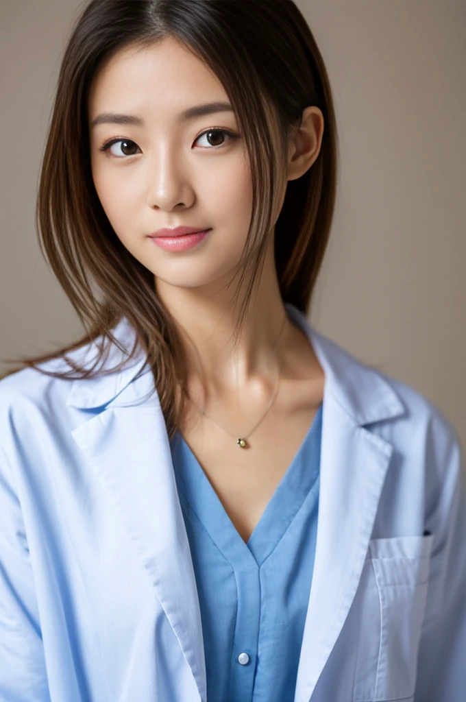 ((Highest quality)), ((masterpiece)), (detailed),Perfect Face,Japanese,Female doctor,White