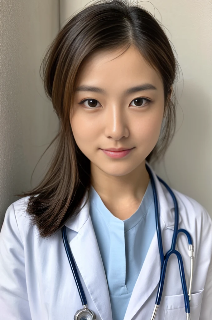 ((Highest quality)), ((masterpiece)), (detailed),Perfect Face,Japanese,Female doctor,White