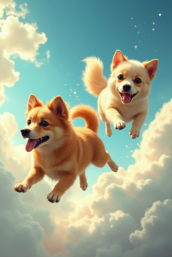 Dogs that fly with their tails