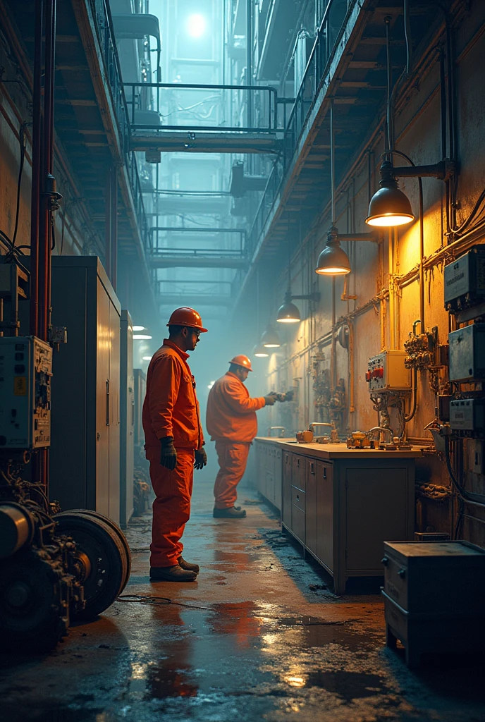 create an advertisement about workplace safety in the electrical field,and the importance of using protective equipment