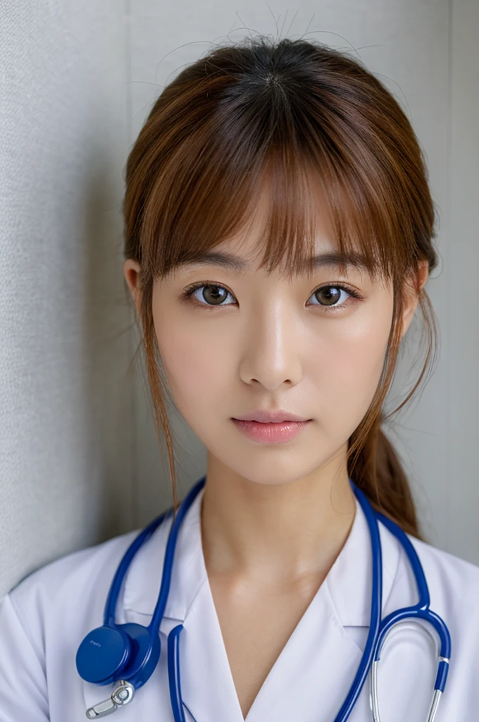 ((Highest quality)), ((masterpiece)), (detailed),Perfect Face,Japanese,Female doctor,White