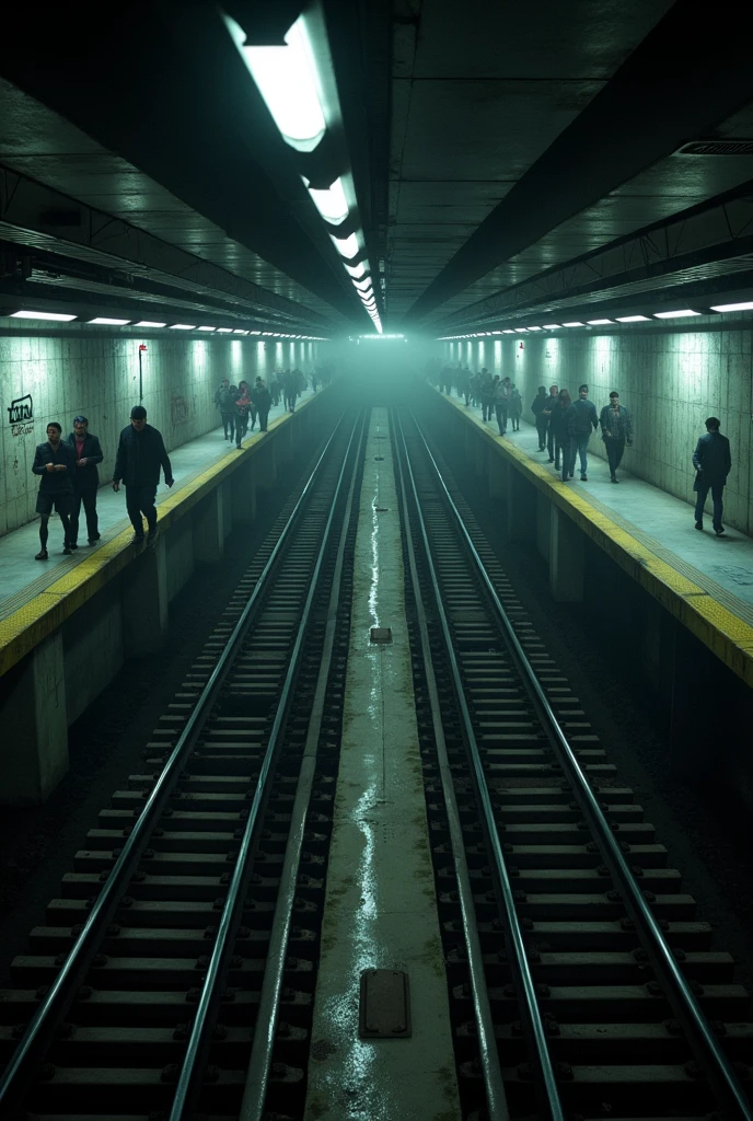 Mexico City subway tracks