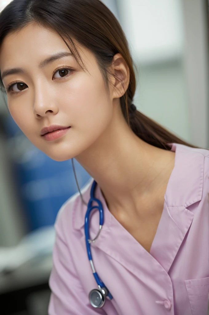 ((Highest quality)), ((masterpiece)), (detailed),Perfect Face,Japanese,Female doctor,White