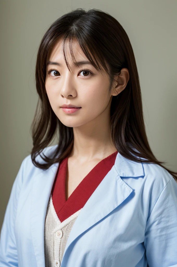 ((Highest quality)), ((masterpiece)), (detailed),Perfect Face,Japanese,Female doctor,White