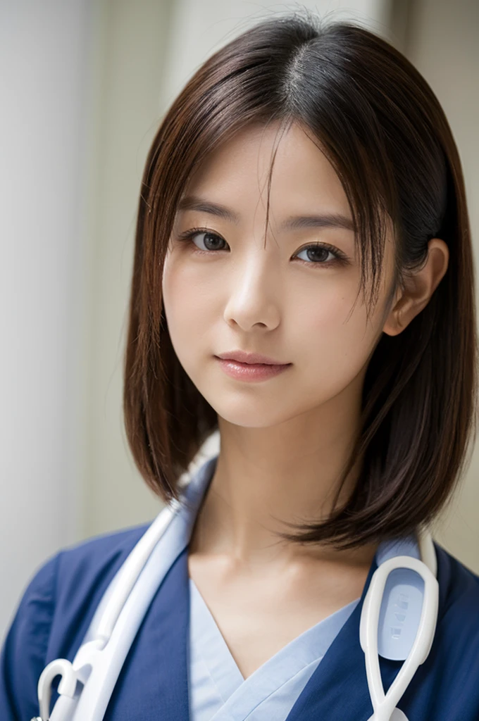 ((Highest quality)), ((masterpiece)), (detailed),Perfect Face,Japanese,Female doctor,White