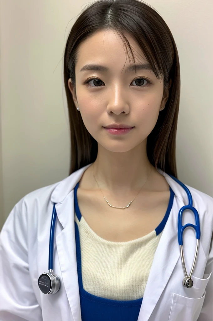 ((Highest quality)), ((masterpiece)), (detailed),Perfect Face,Japanese,Female doctor,White