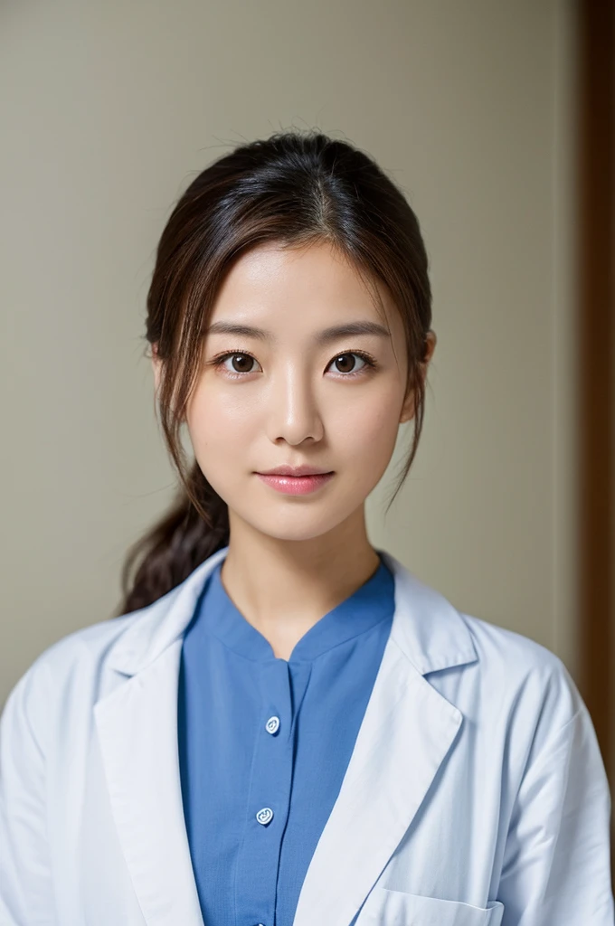 ((Highest quality)), ((masterpiece)), (detailed),Perfect Face,Japanese,Female doctor,White