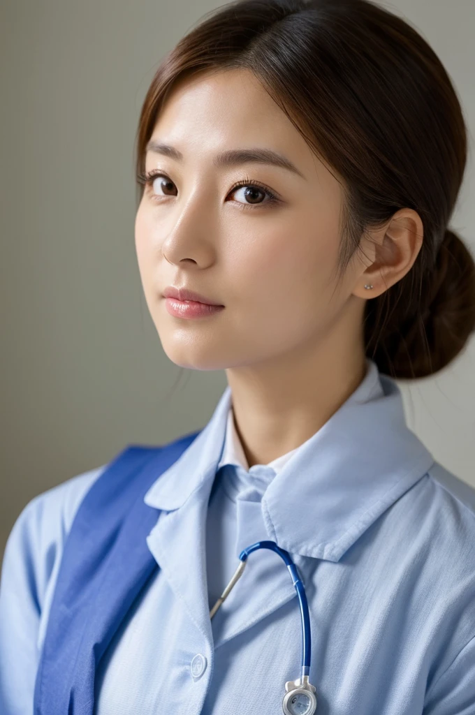 ((Highest quality)), ((masterpiece)), (detailed),Perfect Face,Japanese,Female doctor,White