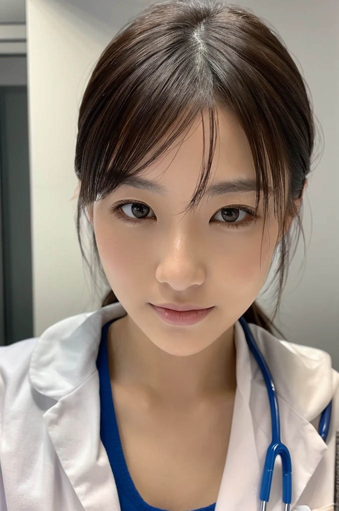 ((Highest quality)), ((masterpiece)), (detailed),Perfect Face,Japanese,Female doctor,White