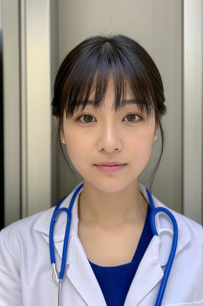 ((Highest quality)), ((masterpiece)), (detailed),Perfect Face,Japanese,Female doctor,White