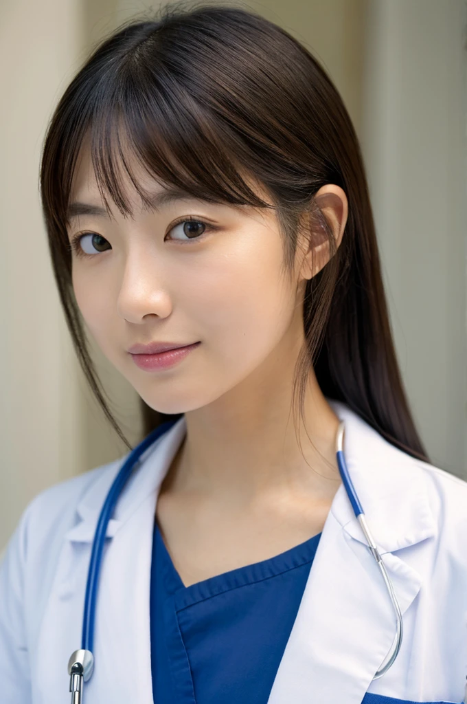 ((Highest quality)), ((masterpiece)), (detailed),Perfect Face,Japanese,Female doctor,White