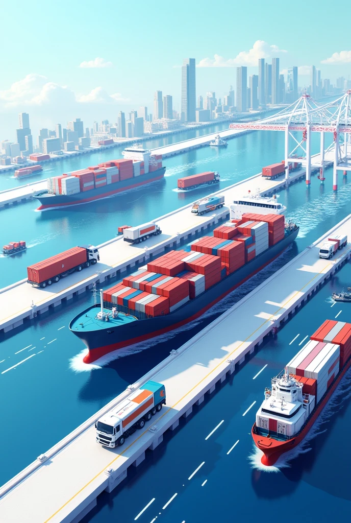 International Shipping Company Decoration