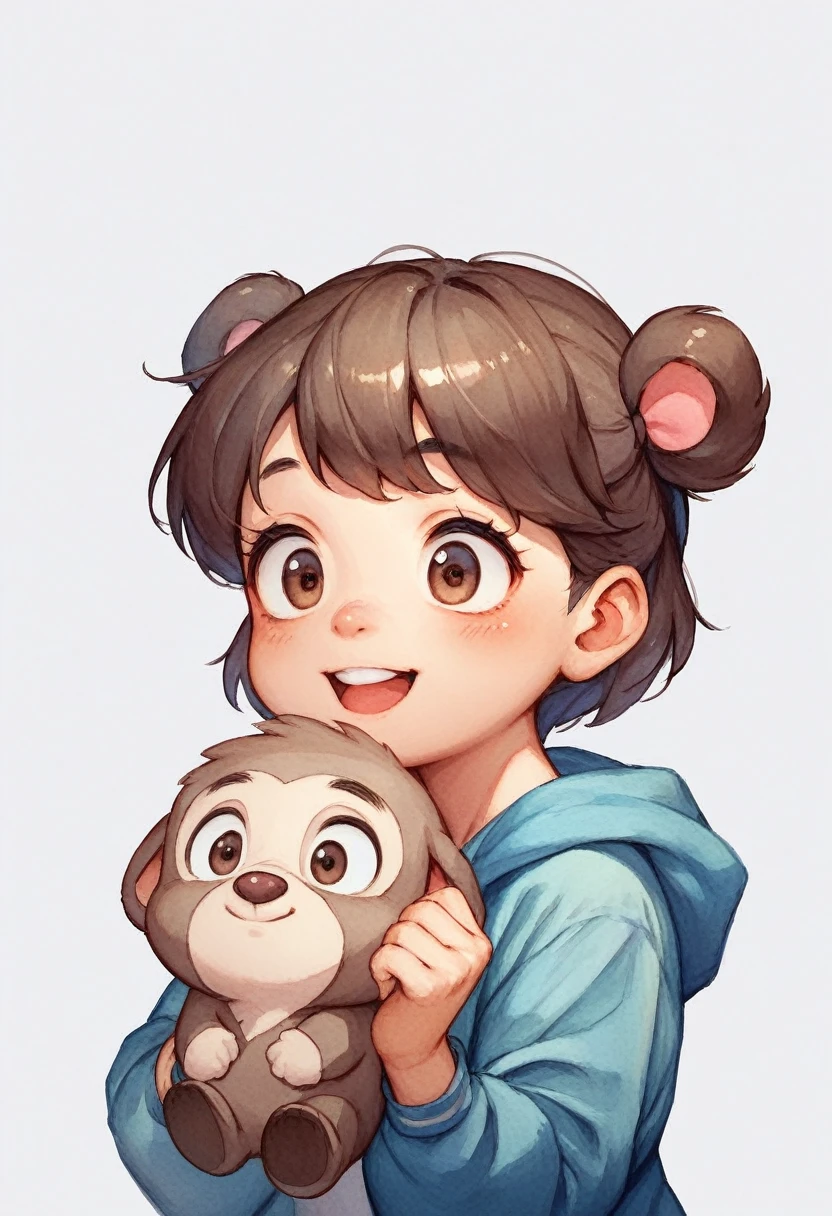 cute koala, watercolor, white background