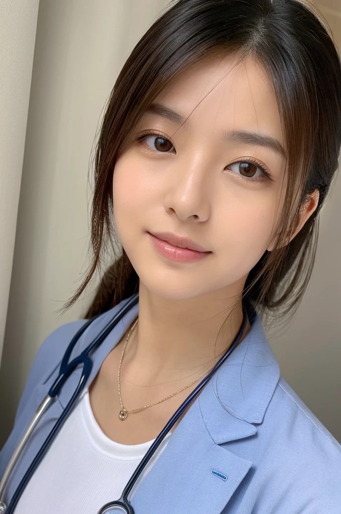 ((Highest quality)), ((masterpiece)), (detailed),Perfect Face,Japanese,Female doctor,White