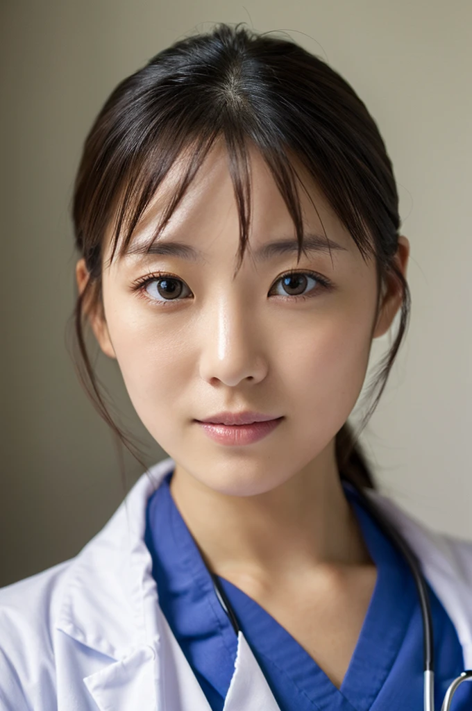 ((Highest quality)), ((masterpiece)), (detailed),Perfect Face,Japanese,Female doctor,White