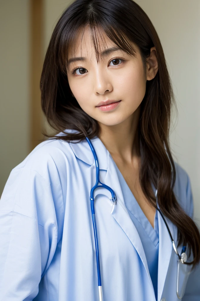 ((Highest quality)), ((masterpiece)), (detailed),Perfect Face,Japanese,Female doctor,White