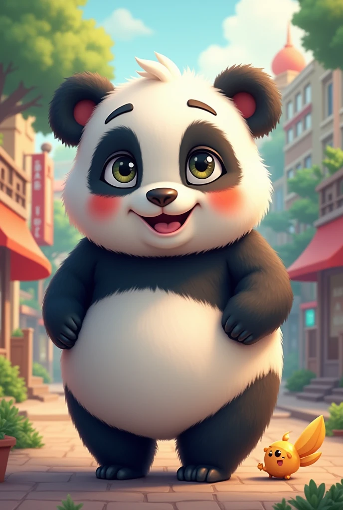 Panda mascot 