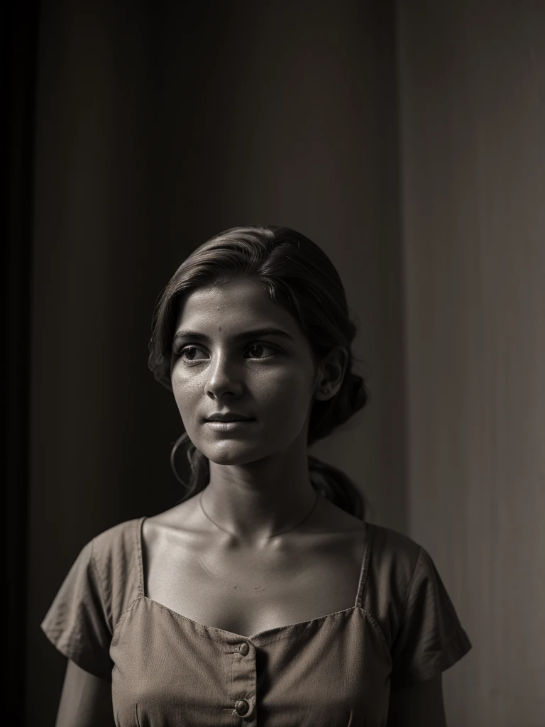 Foreigners,Girl,old,Sepia,era,young,whole body,Life-size