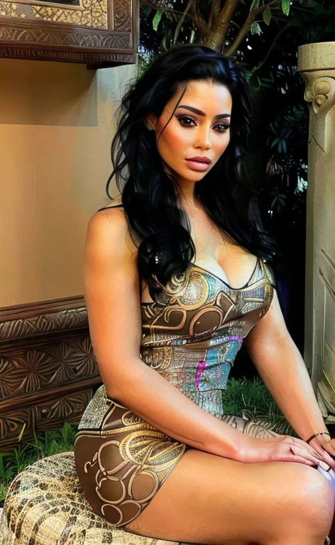 a cute girl, beautiful detailed eyes, beautiful detailed lips, extremely detailed face and portrait, long eyelashes, beautiful young girl, golden hair, soft pastel colors, glowing skin, intricate hairstyle, delicate jewelry, floral dress, sitting in a lush garden, surrounded by blooming flowers, warm sunlight, cinematic lighting, high quality, detailed, digital painting, concept art