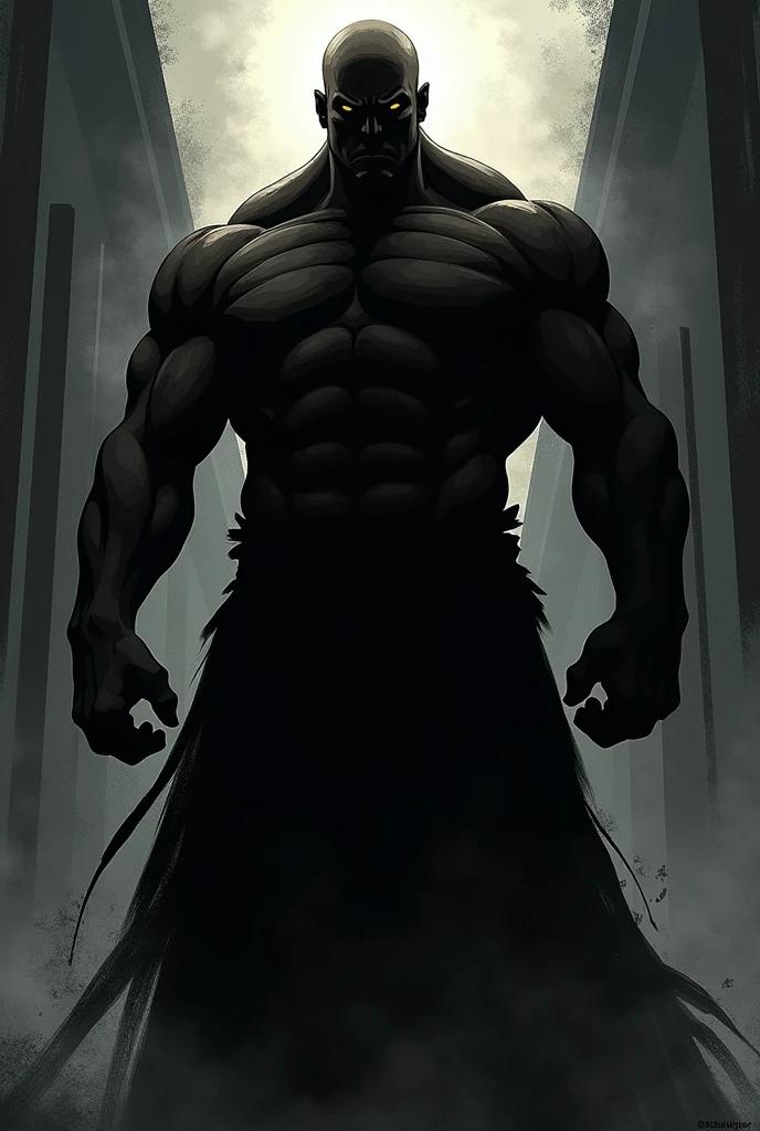 manga style, hd, guts, covered face with shadow, shadow style