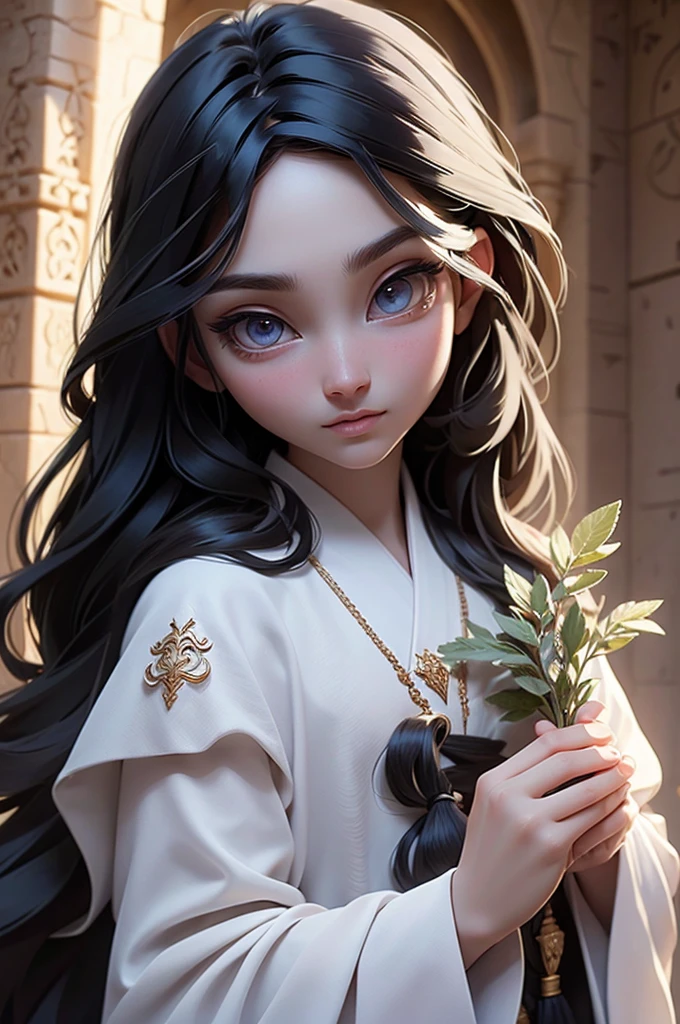 man, male, effeminate face, sorcerer, teacher, long smooth black hair, large black eyes, very light pale skin, silver eyes, Japanese , oriental, desert, marble castle, detailed face, detailed eyes, detailed hair, greenery, water magic, full body, desert greenery, desert plant, wind, magic wand, Arab city, arabic-style castle, MAGIC, magic circle, natural light, detailed face, beautiful eyes, delicate features, soft colors, serene atmosphere, high quality, detailed, photorealistic, photo-realistic:1. 37, 4k, ultra-detailed, extremely detailed, hyperrealistic, highly detailed, masterpiece:1.2, vibrant colors, natural lighting, cinematic, dramatic, fantastic, magical, surreal.