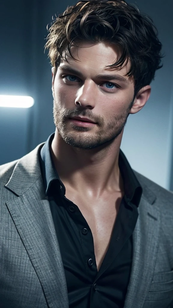 Jamie dornan, an award winning photograph of a (handsome man:1.1), detailed, trending on artstation