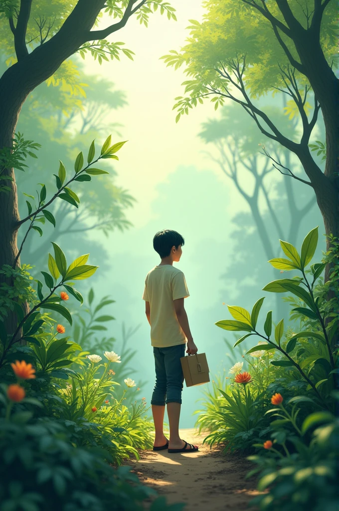 An image with the value of generosity related to the environment