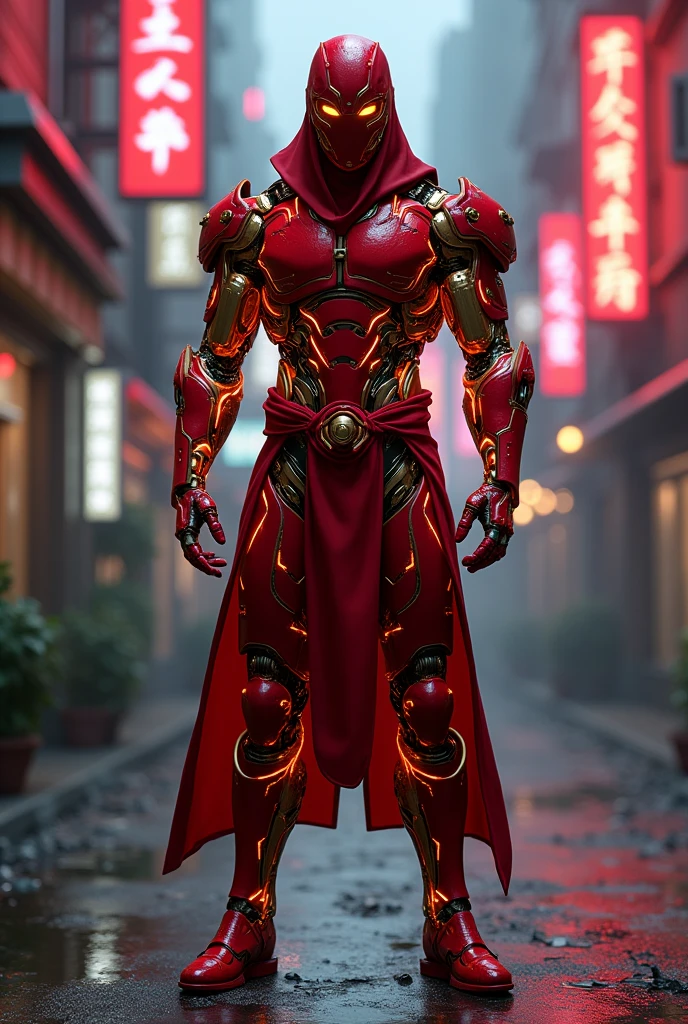 Red gold ninja  cyborg