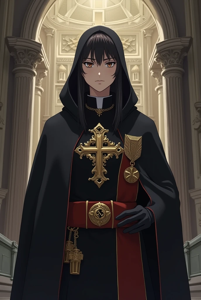 Catholic anime character, fascist and fundamentalist