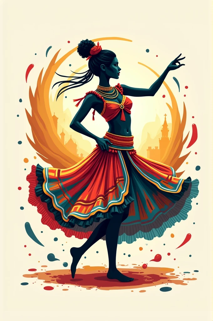 Image in logo that says dress bolivia that shows the dance culture