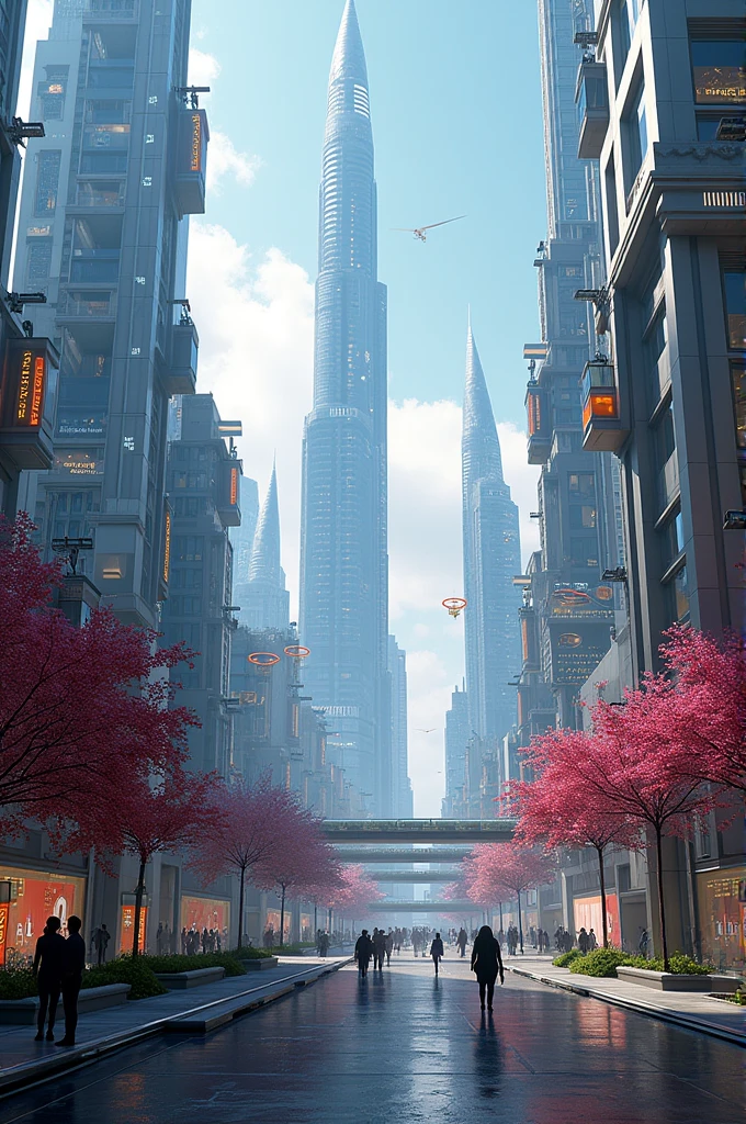 imagine a futuristic city
