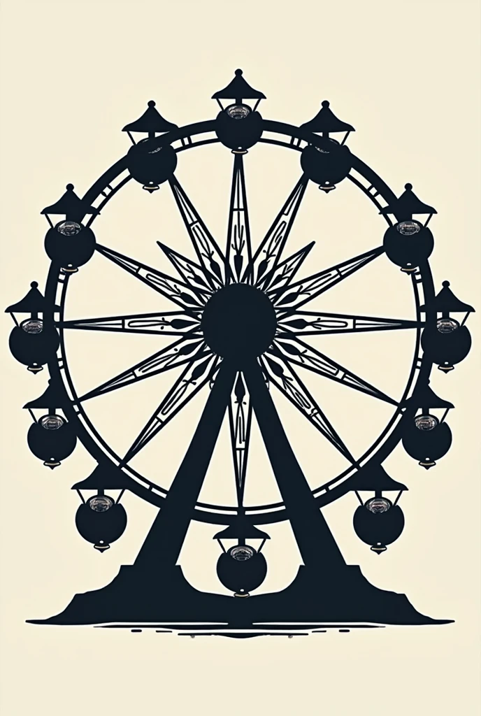 make a logo with the name of ferris wheel, using 3 ferris wheels
, using the concept of onyx stones, Tiger&#39;s eye and topaz


