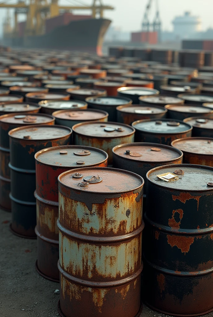 Barrels of oil