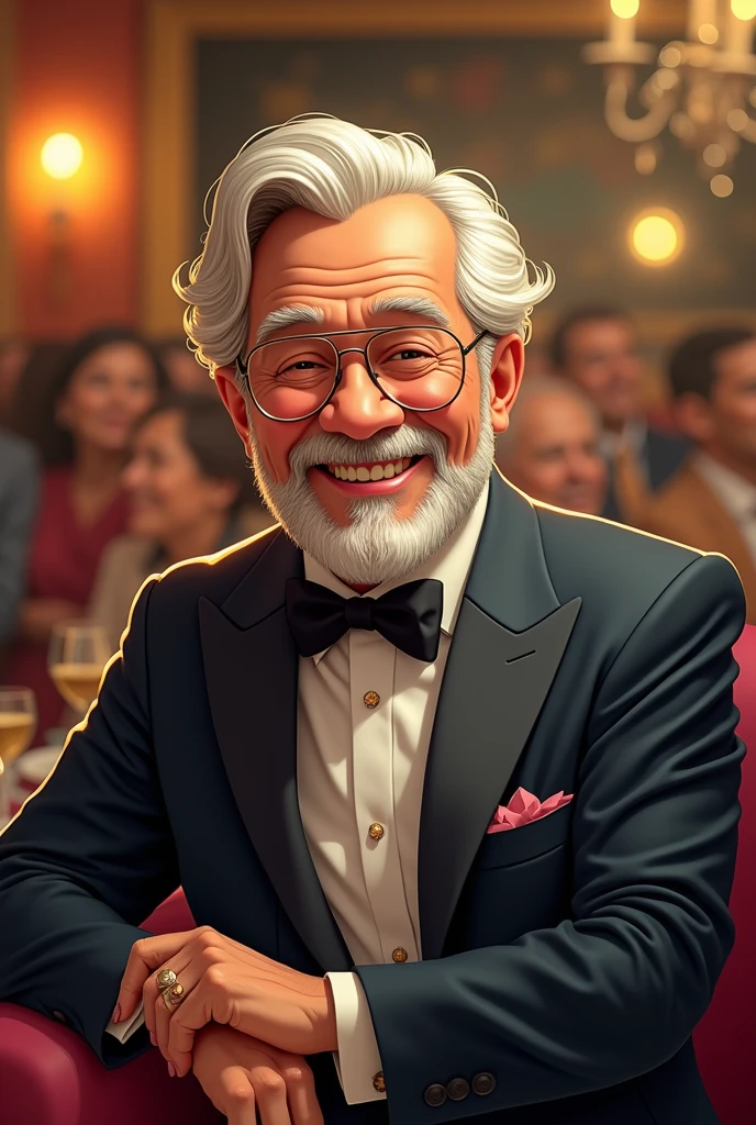 Happy birthday invitation. for Mr. Enrique Olave who is turning 70 years old