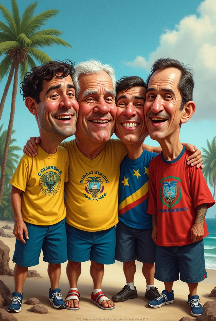 It is a caricature of what would have happened if the countries that made up the great Colombia had not separated, which is humane and shows what it means.