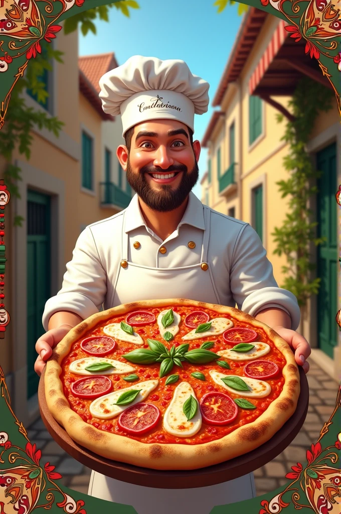 Pizzeria ad in Portuguese