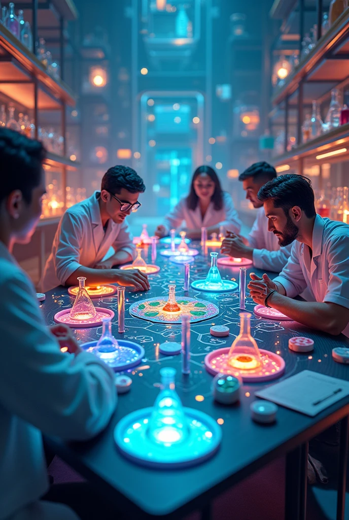 board game similar to face to face with aspects of Chemistry 